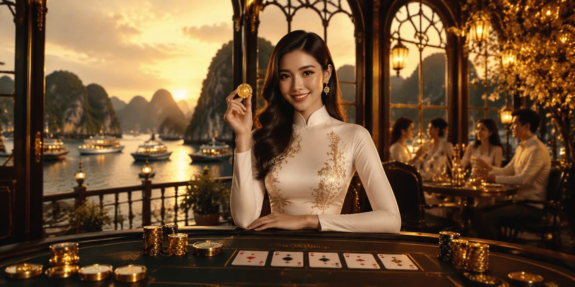 Trò chơi baccarat trong khung cảnh Hạ Long